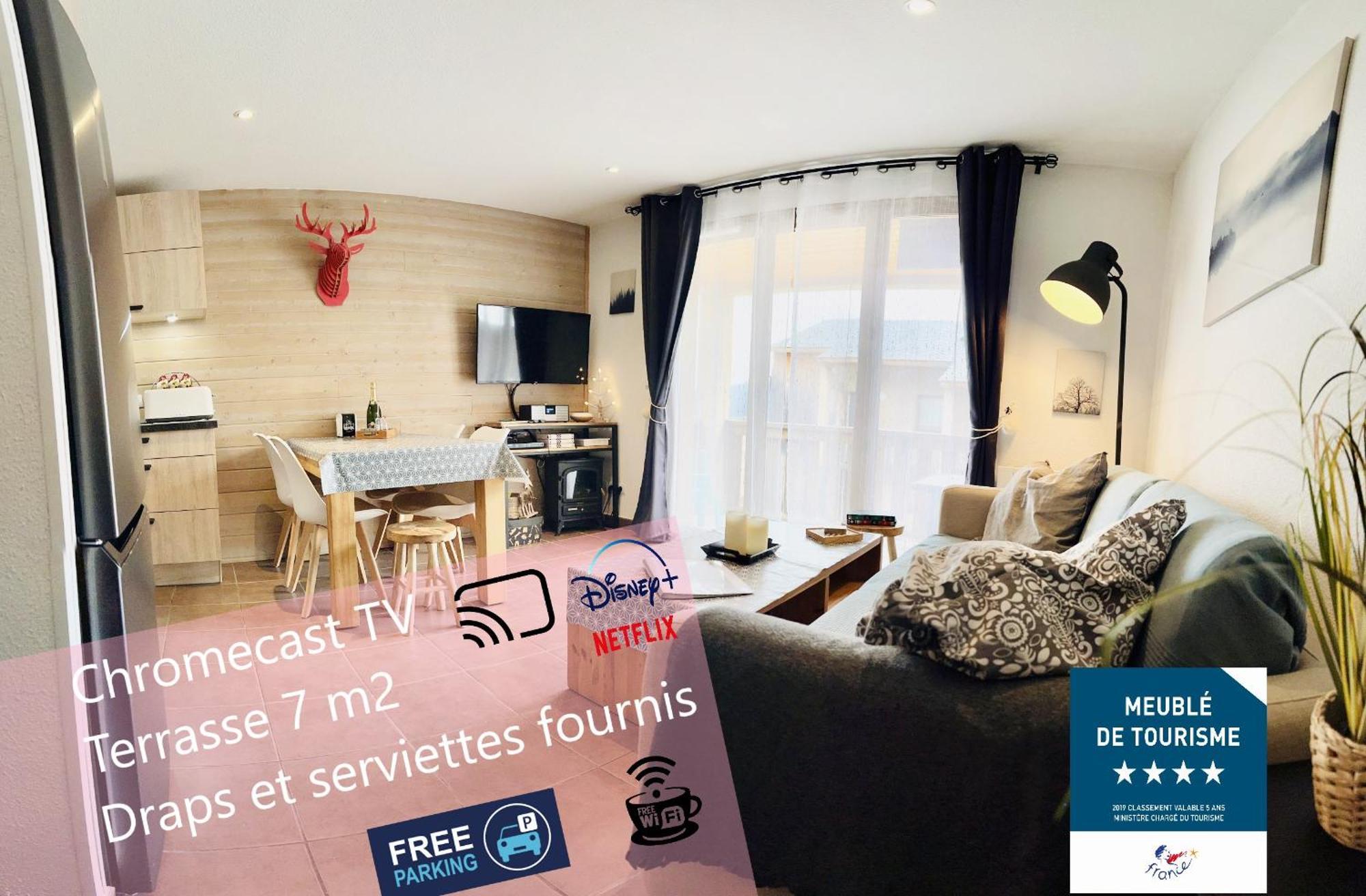 Lou Castelou - T3 Cosy - Chromecast Tv Lejlighed Les Angles  Eksteriør billede
